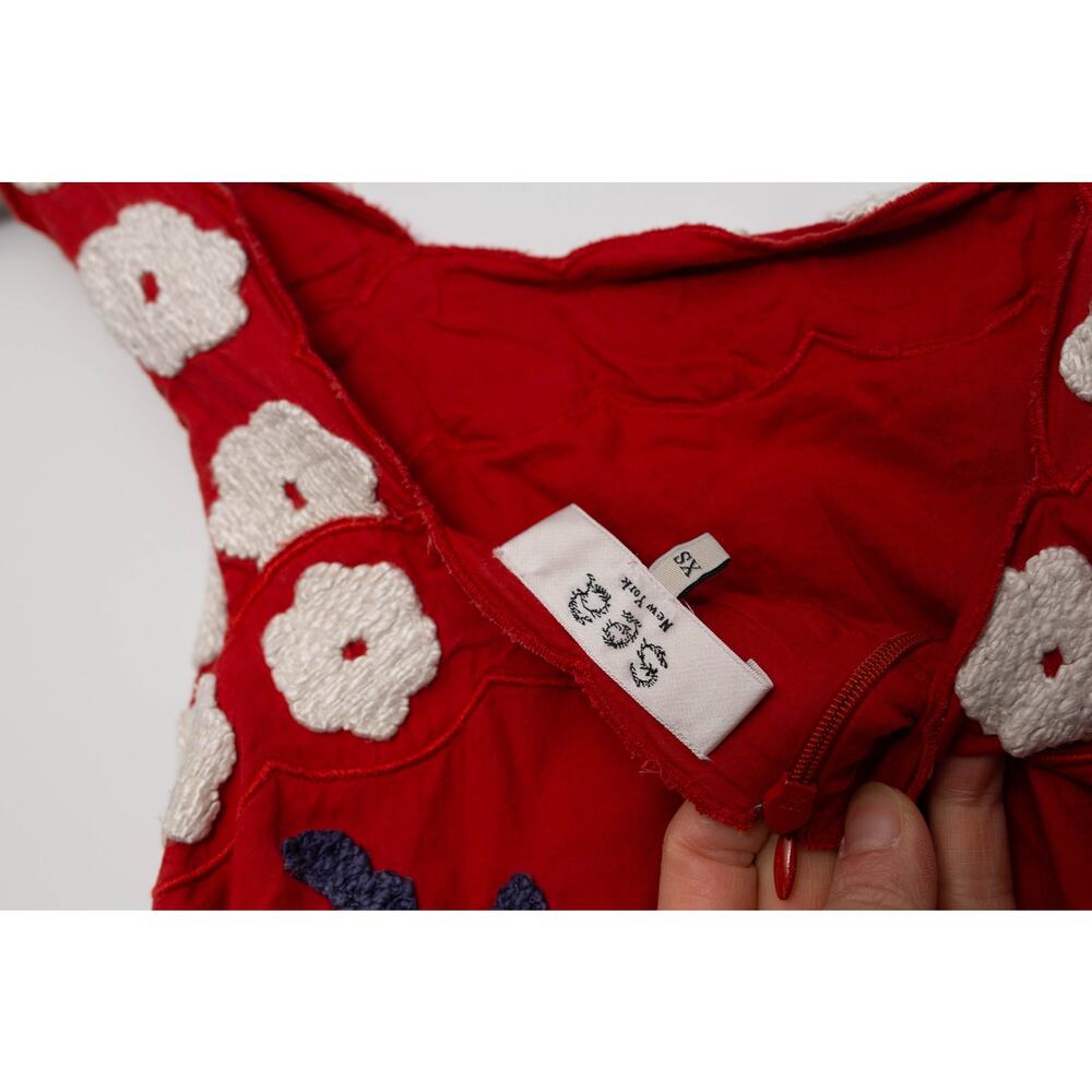 Sea New York Catrine Applique Tank Dress in Red Size XS - Picture 9 of 10